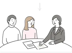 会場見学当日のイラスト